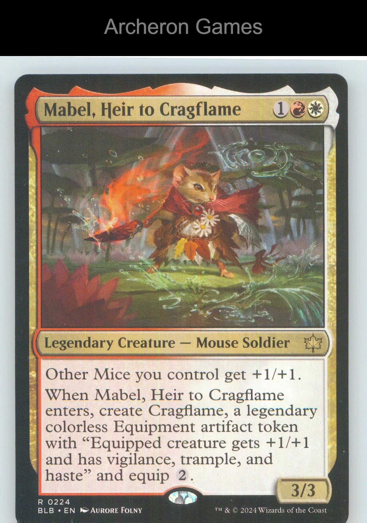 Mabel, Heir to Cragflame BLB 224 R MTG Card NM/EX+