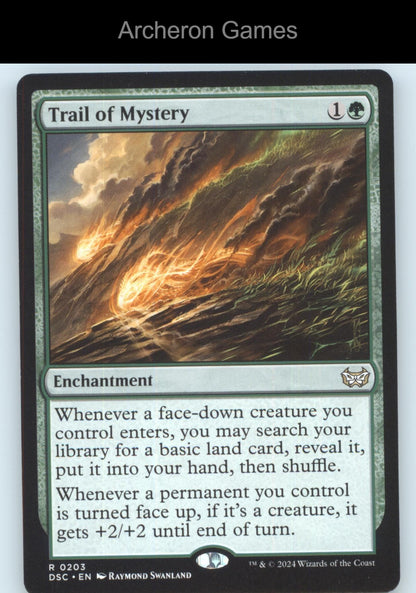 Trail of Mystery 203 R MTG Card Commander: Duskmourn: House of Horror