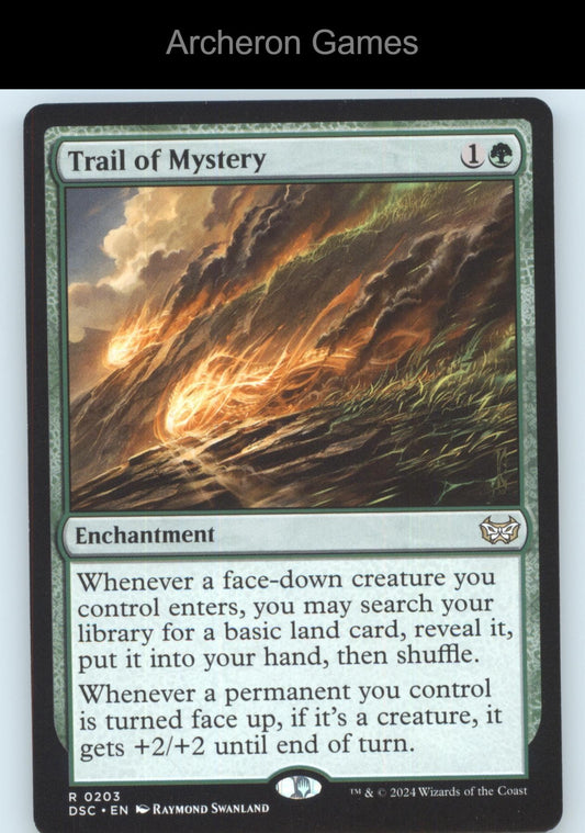Trail of Mystery 203 R MTG Card Commander: Duskmourn: House of Horror