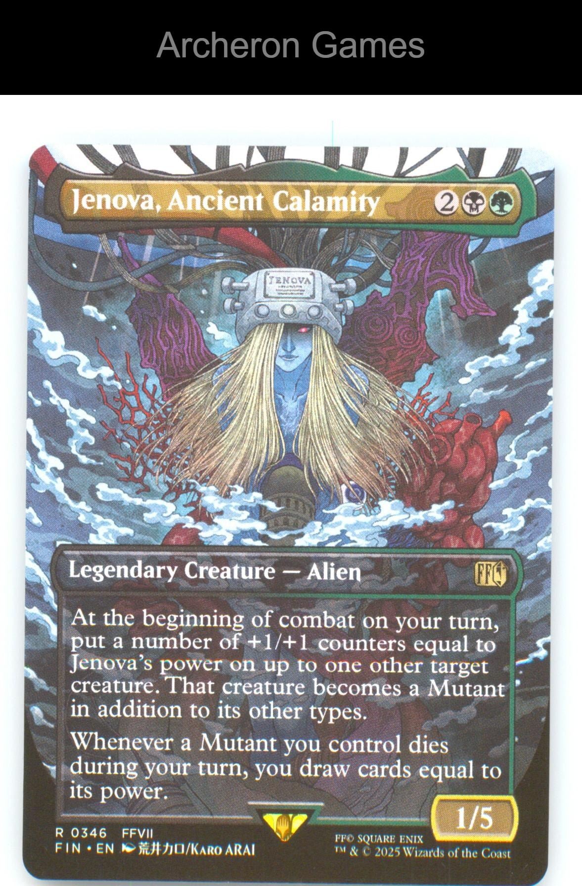 Jenova, Ancient Calamity (Borderless) FIN 346 R MTG Card NM/EX+