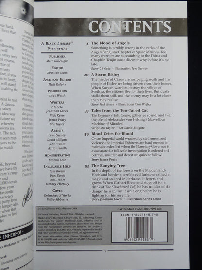 Inferno! Tales of Fantasy and Adventure #42 - Workshop Black Library Publication #1NZ