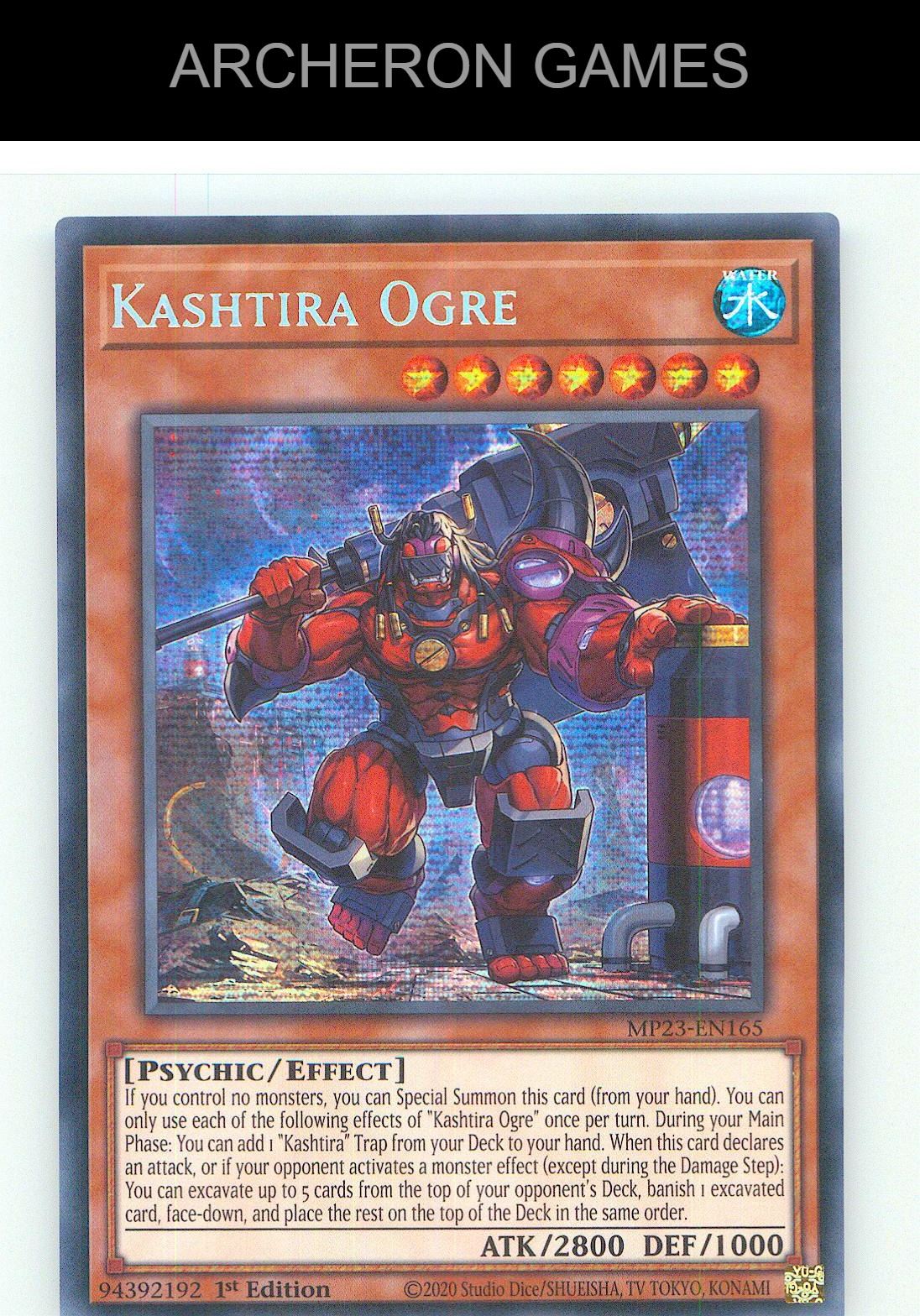 Kashtira Ogre Prismatic Secret Rare YUGIOH Card 1st Edition