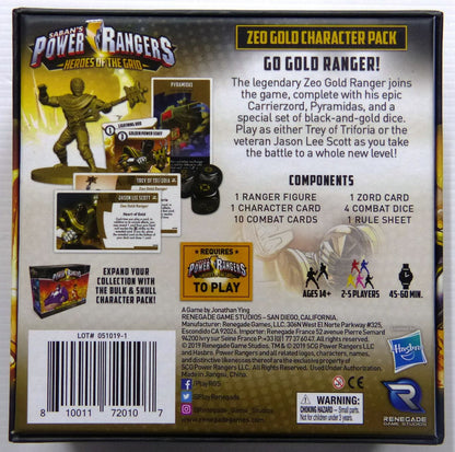 Zeo Gold  - Power rangers: Heros of the grid - Board Game #2E6