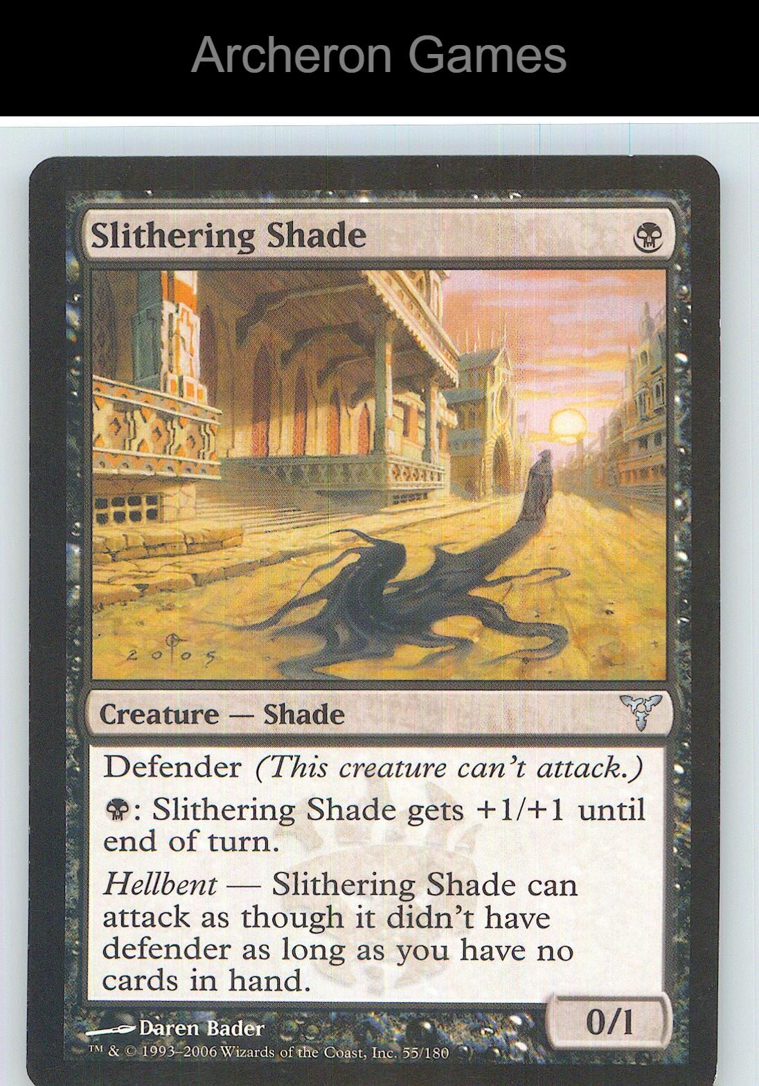 Slithering Shade DIS 55 UC MTG Card NM/EX+