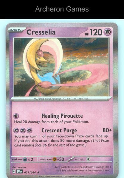 Pokemon Card Cresselia SFA 021/064 R Shrouded Fable Holo