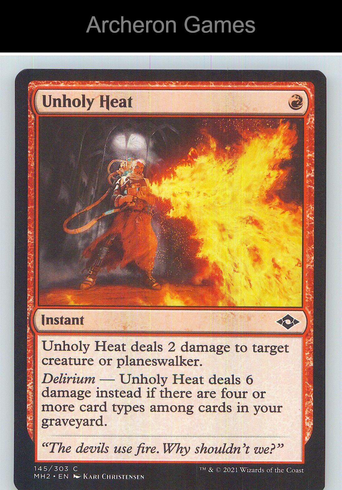 Unholy Heat MH2 145 C MTG Card NM/EX+