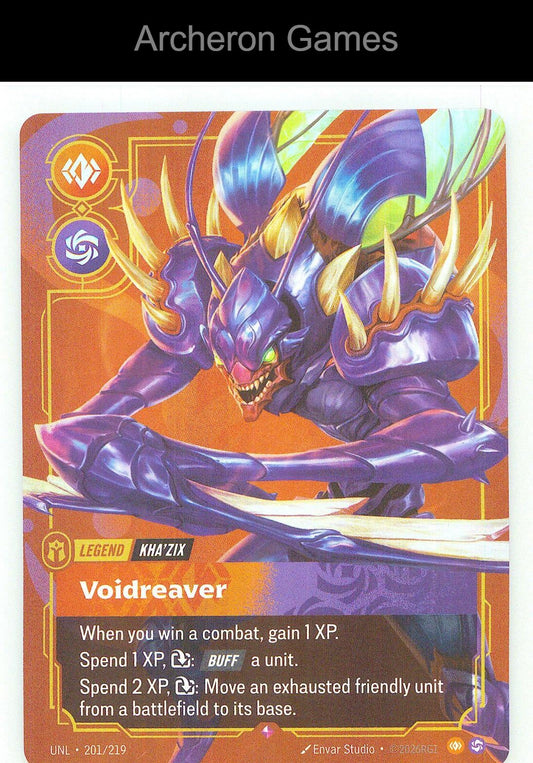 Kha'Zix - Voidreaver UNL 201/219 R Unleashed Riftbound Card