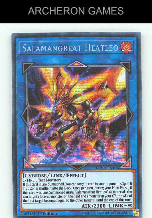 Salamangreat Heatleo SEC YUGIOH Card