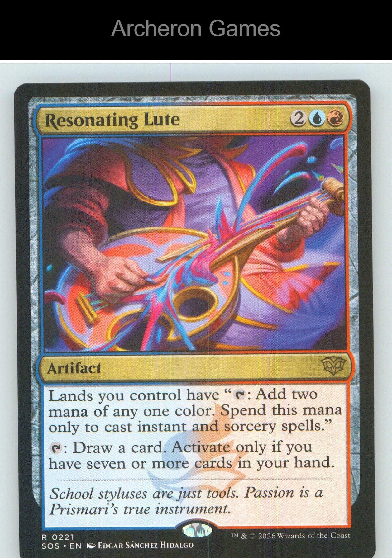 Resonating Lute SOS 221 R MTG Card NM/EX+