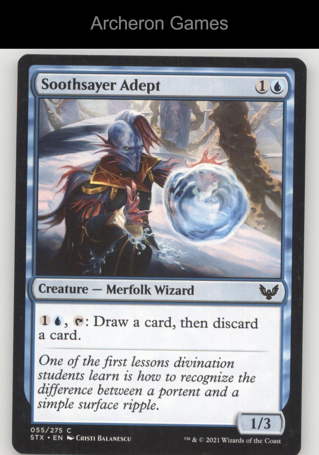 Soothsayer Adept 55 C MTG Card Strixhaven: School of Mages