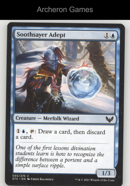 Soothsayer Adept 55 C MTG Card Strixhaven: School of Mages