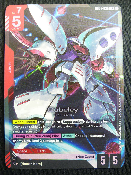 Qubeley GD02-036 LR Foil - Gundam Card #4EW