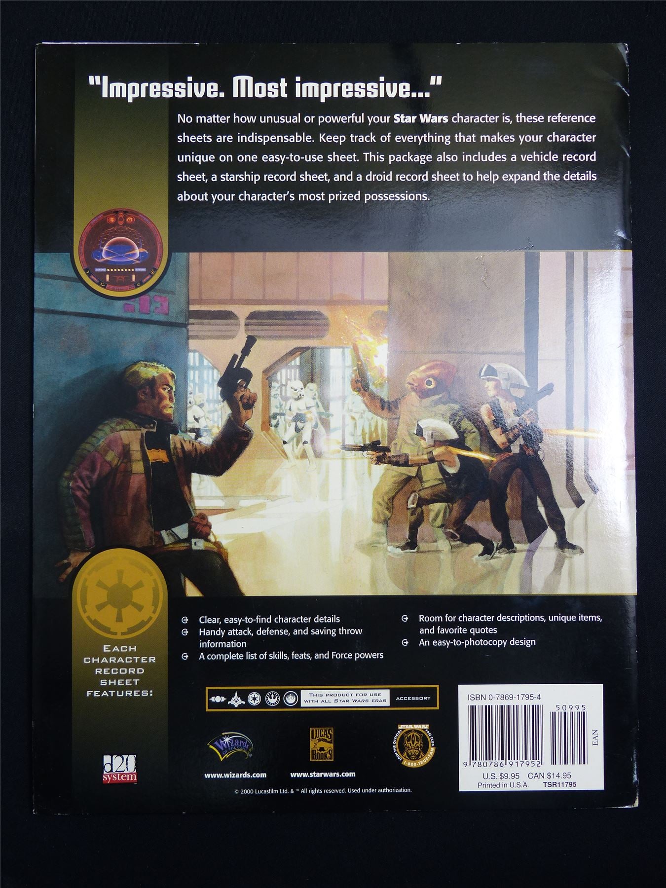 Star Wars: Character Record Sheets - D20 Roleplay Book Softback #2PC