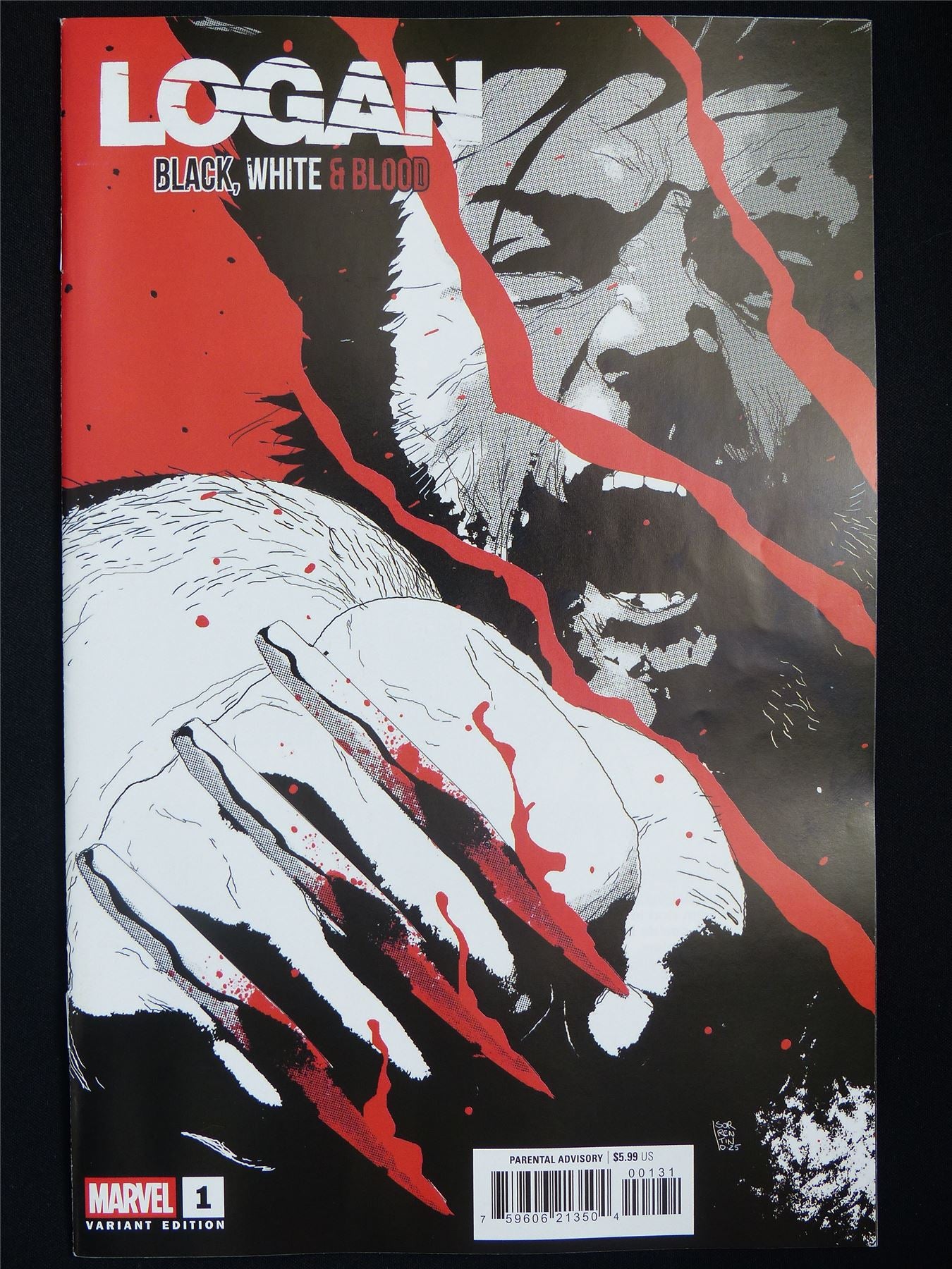 LOGAN: Black White & Blood #1 Variant Cvr - Marvel Comic #1AR