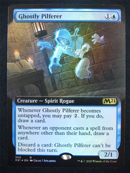 Ghostly Pilferer Extended Foil - M21 - Mtg Card #3XT