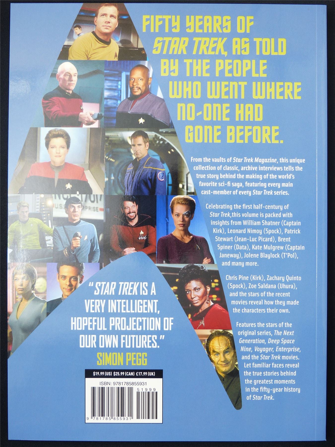 Star Trek Fifty years of - Titan Gift Book Softback #2OU