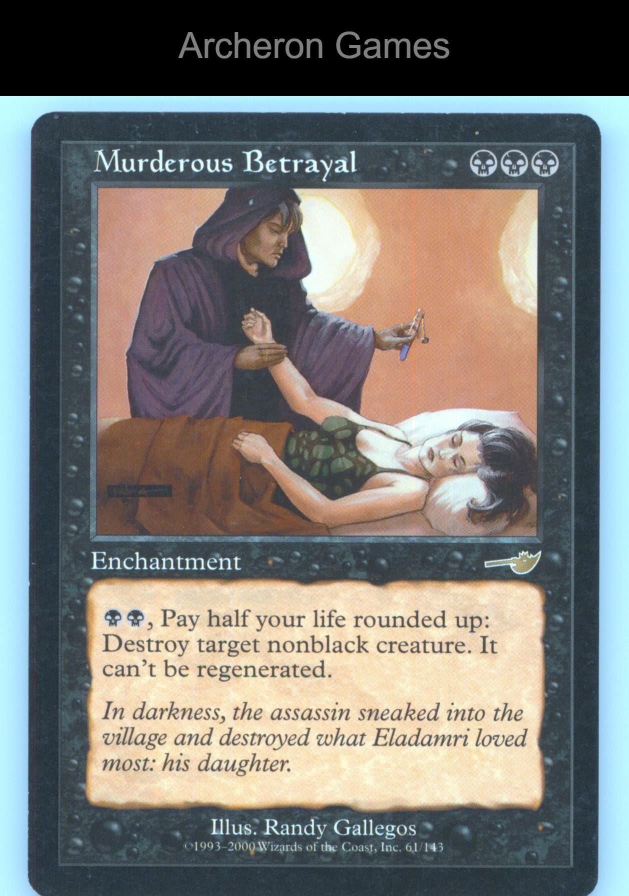 Murderous Betrayal 61 R MTG Card Nemesis