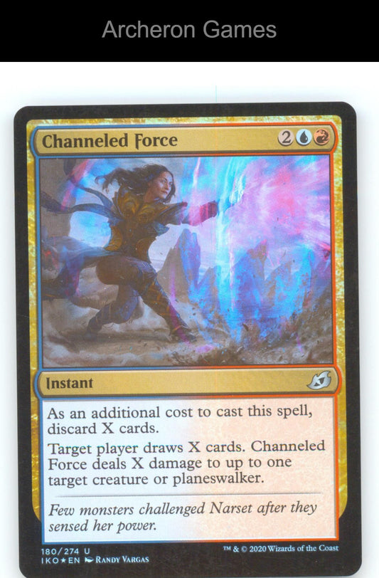Channeled Force IKO 180 UC MTG Card Ikoria: Lair of Behemoths Foil