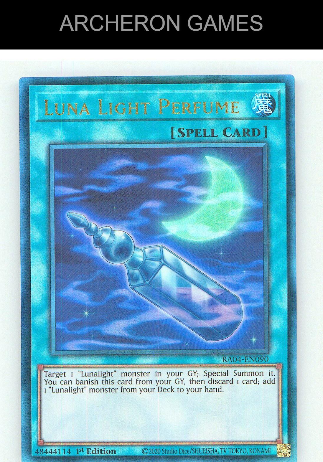 Luna Light Perfume (PUR) Prismatic Ultimate Rare YUGIOH Card 1st Edition