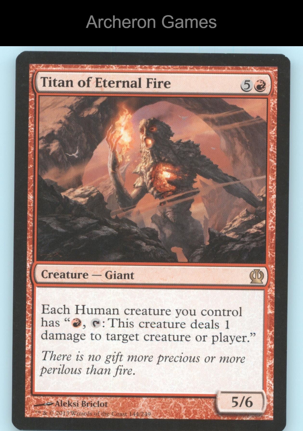 Titan of Eternal Fire 144 R MTG Card Theros