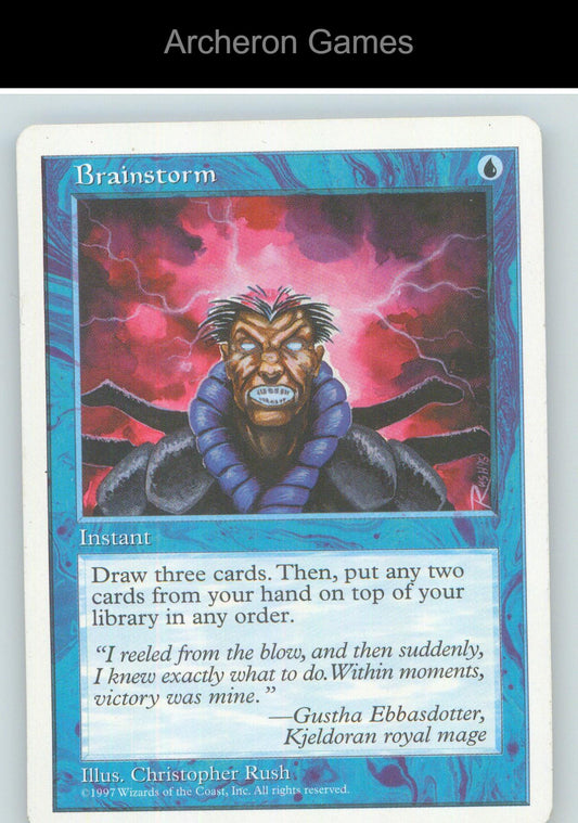 Brainstorm 5ED C MTG Card NM/EX+