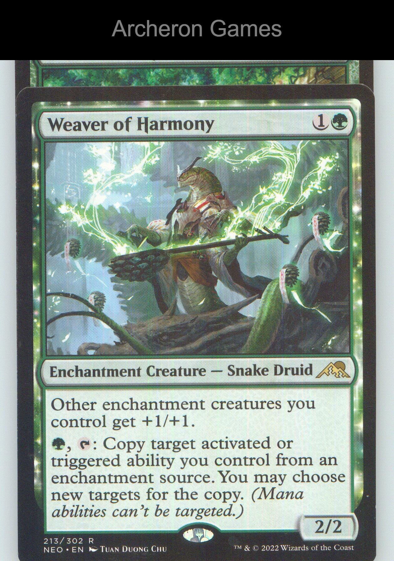 Weaver of Harmony NEO 213 R MTG Card NM/EX+