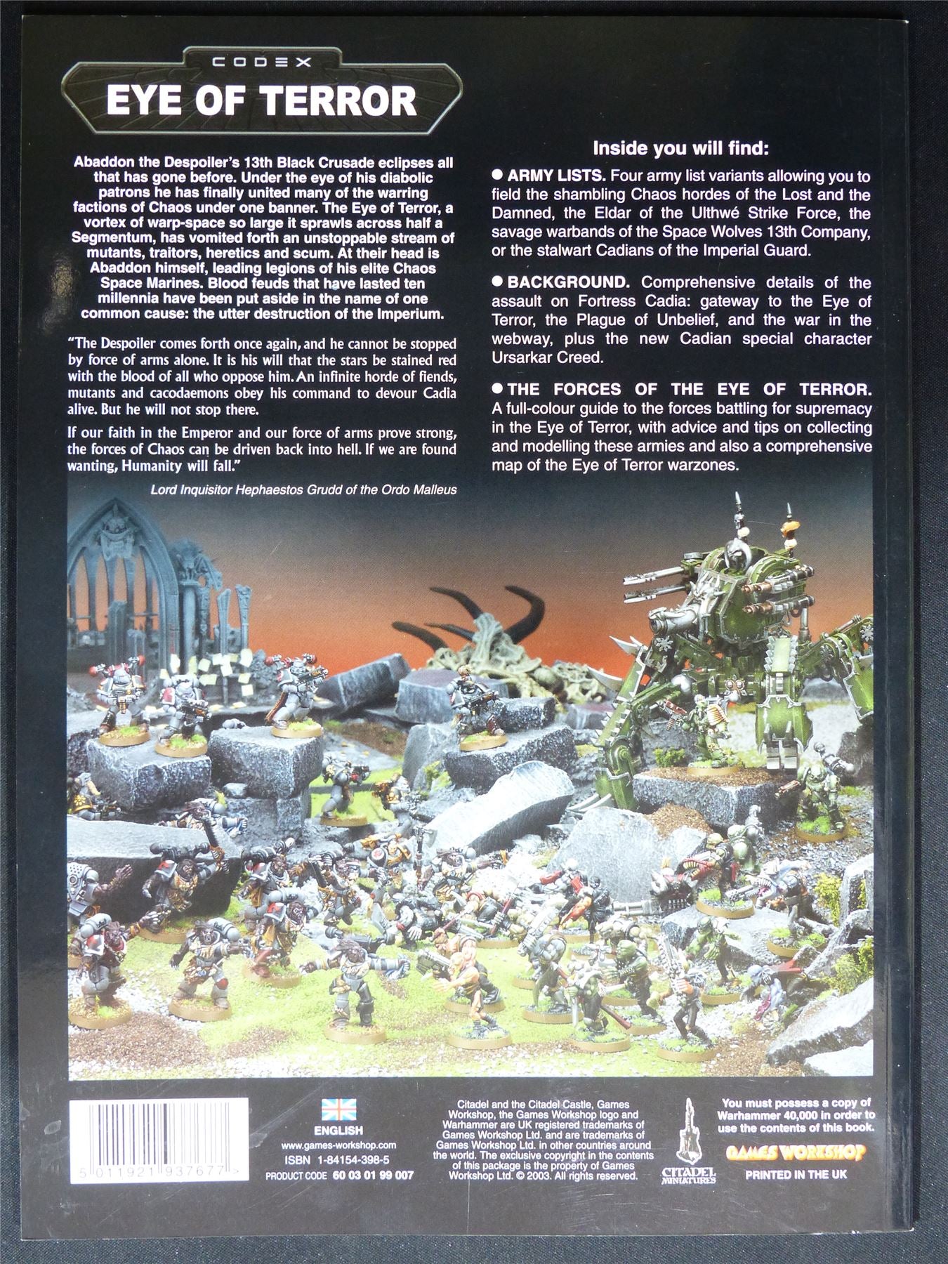 Eye of Terror Codex Softback - Warhammer 40K #1P7