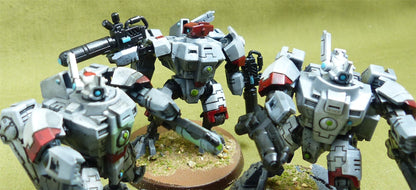 XV8 Crisis Battlesuit Team painted - Tau Empire - Warhammer 40K #1QA