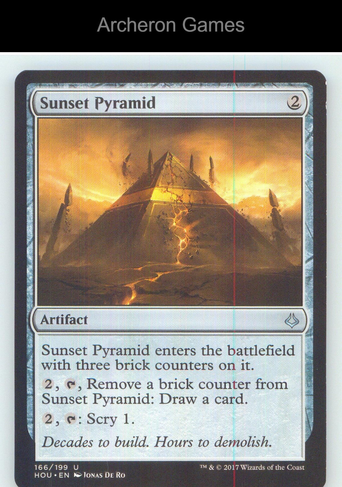 Sunset Pyramid HOU 166 UC MTG Card NM/EX+