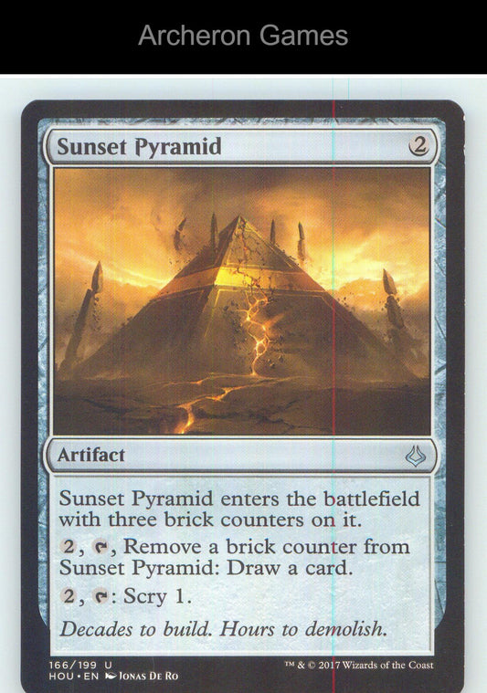 Sunset Pyramid HOU 166 UC MTG Card NM/EX+