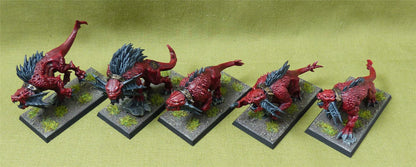 Flesh Hounds painted - Daemons of Chaos - Warhammer Old World #404