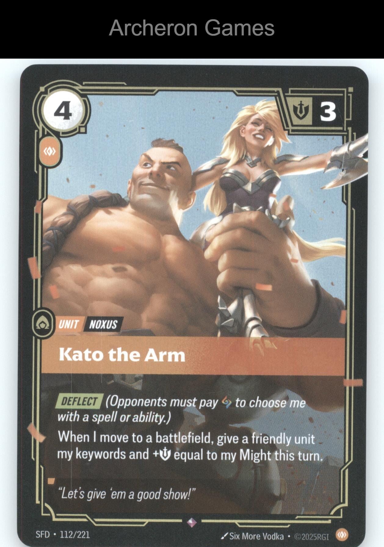 Kato the Arm SFD 112/221 R  Card Spiritforged