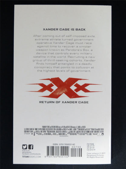 XXX Return of Xander Cage - Titan Novel Softback #NZ