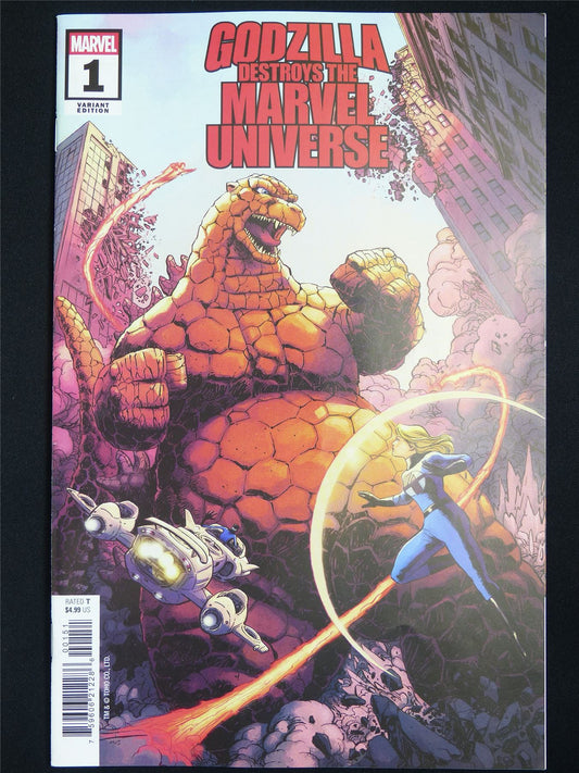 GODZILLA Detroys the Marvel Universe #1 Variant - Marvel Comic #2C1