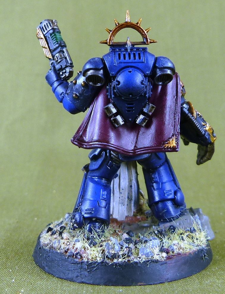 ⭐️WH40K Horus Heresy Space Marine Ultramarine Captain Messinius Hero  Painted⭐️