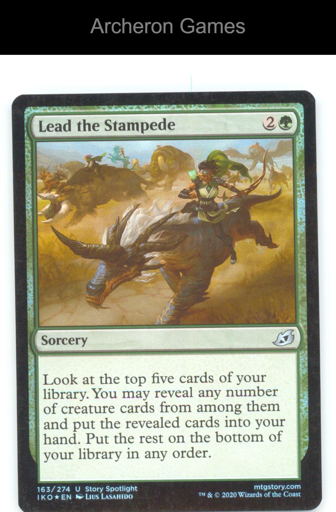 Lead the Stampede IKO 163 UC MTG Card Ikoria: Lair of Behemoths Foil