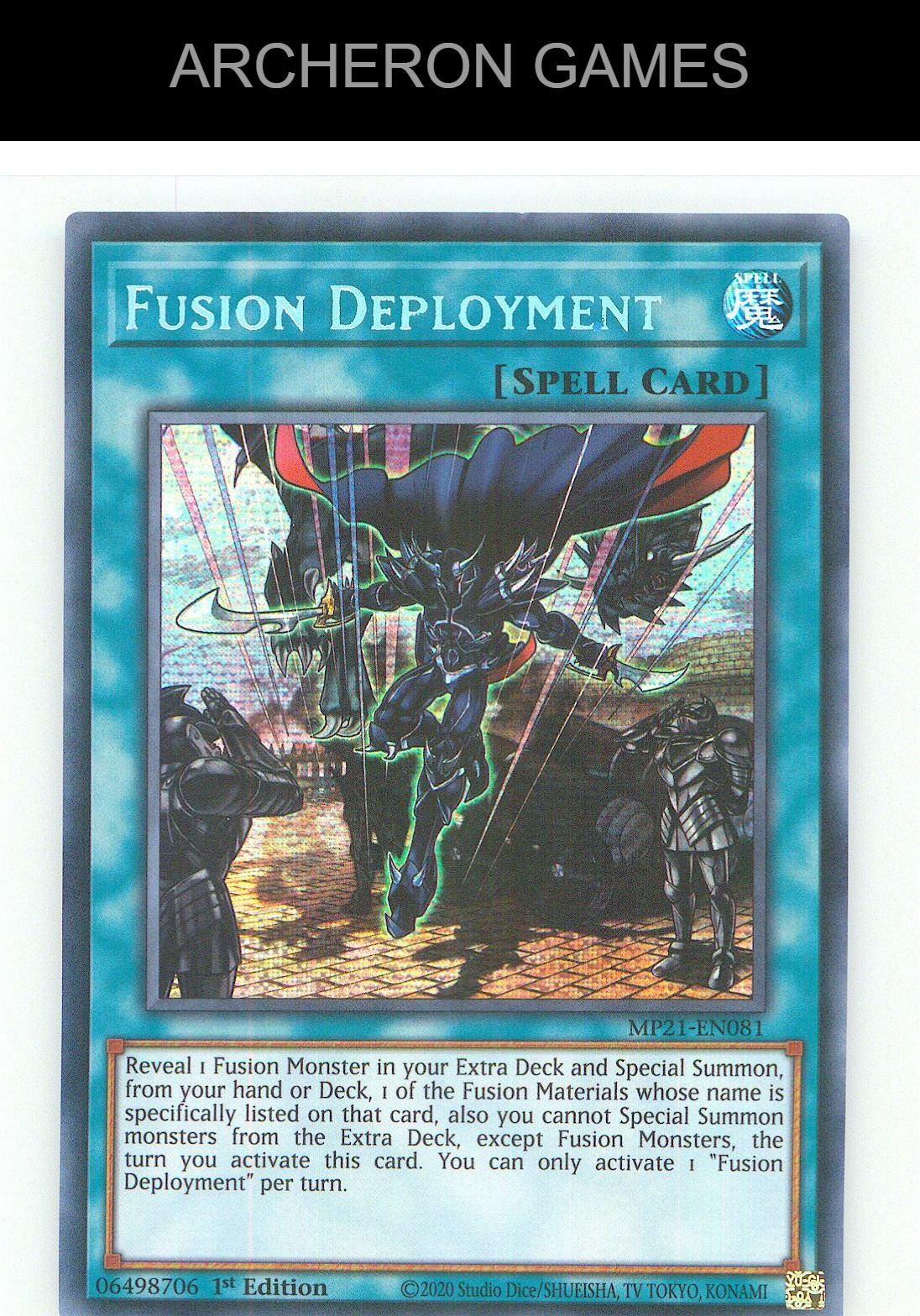 Fusion Deployment (PUR) Prismatic Ultimate Rare YUGIOH Card 1st Edition