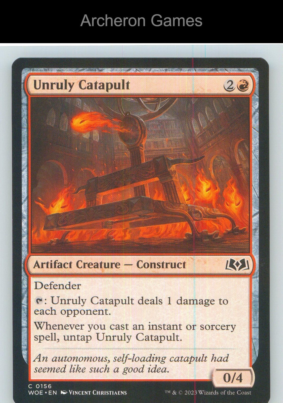 Unruly Catapult WOE 156 C MTG Card NM/EX+