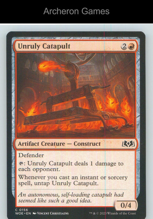 Unruly Catapult WOE 156 C MTG Card NM/EX+