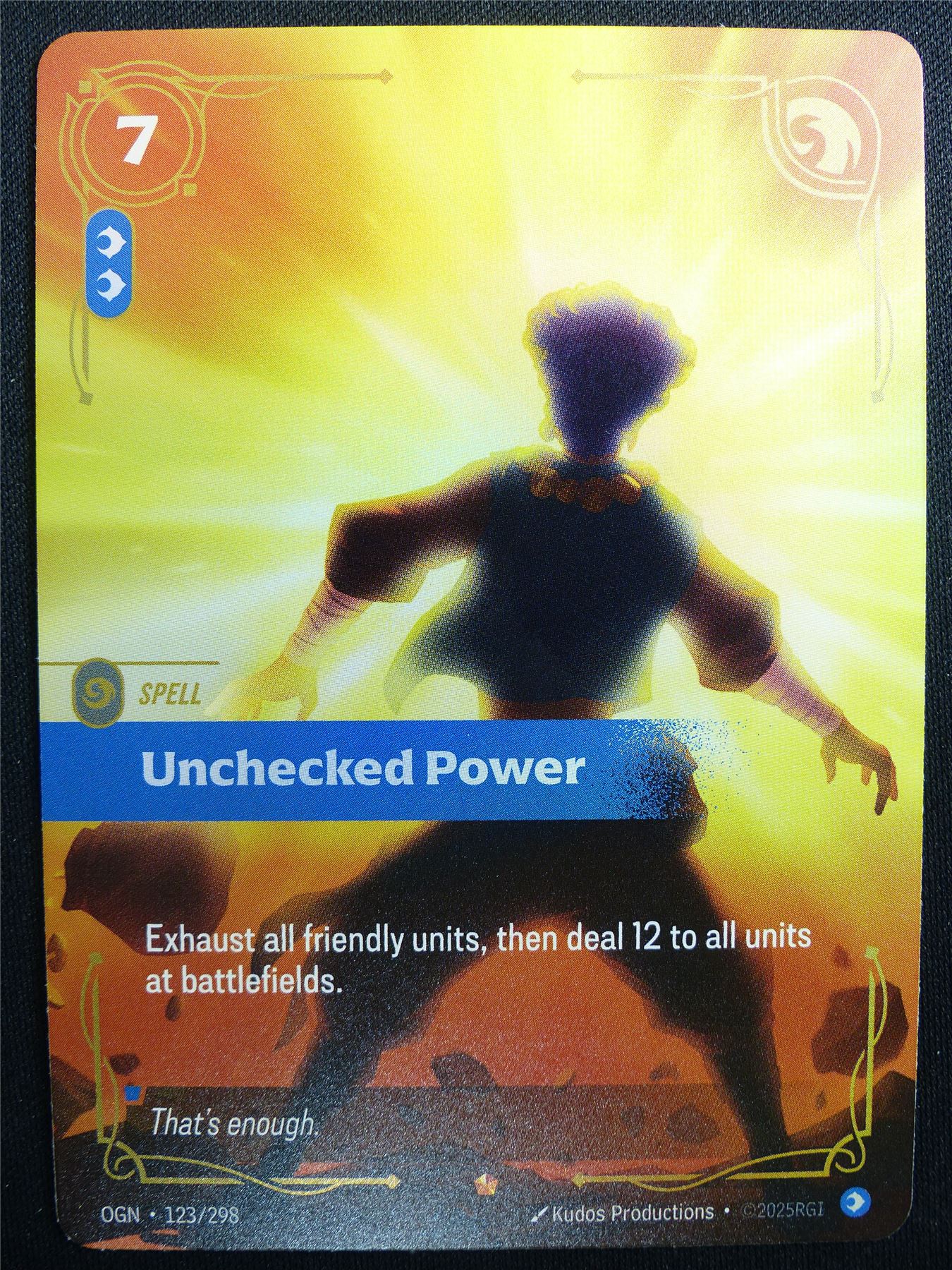 Unchecked Power 123/298 Epic Rare Foil - OGN - Riftbound Card #2CV