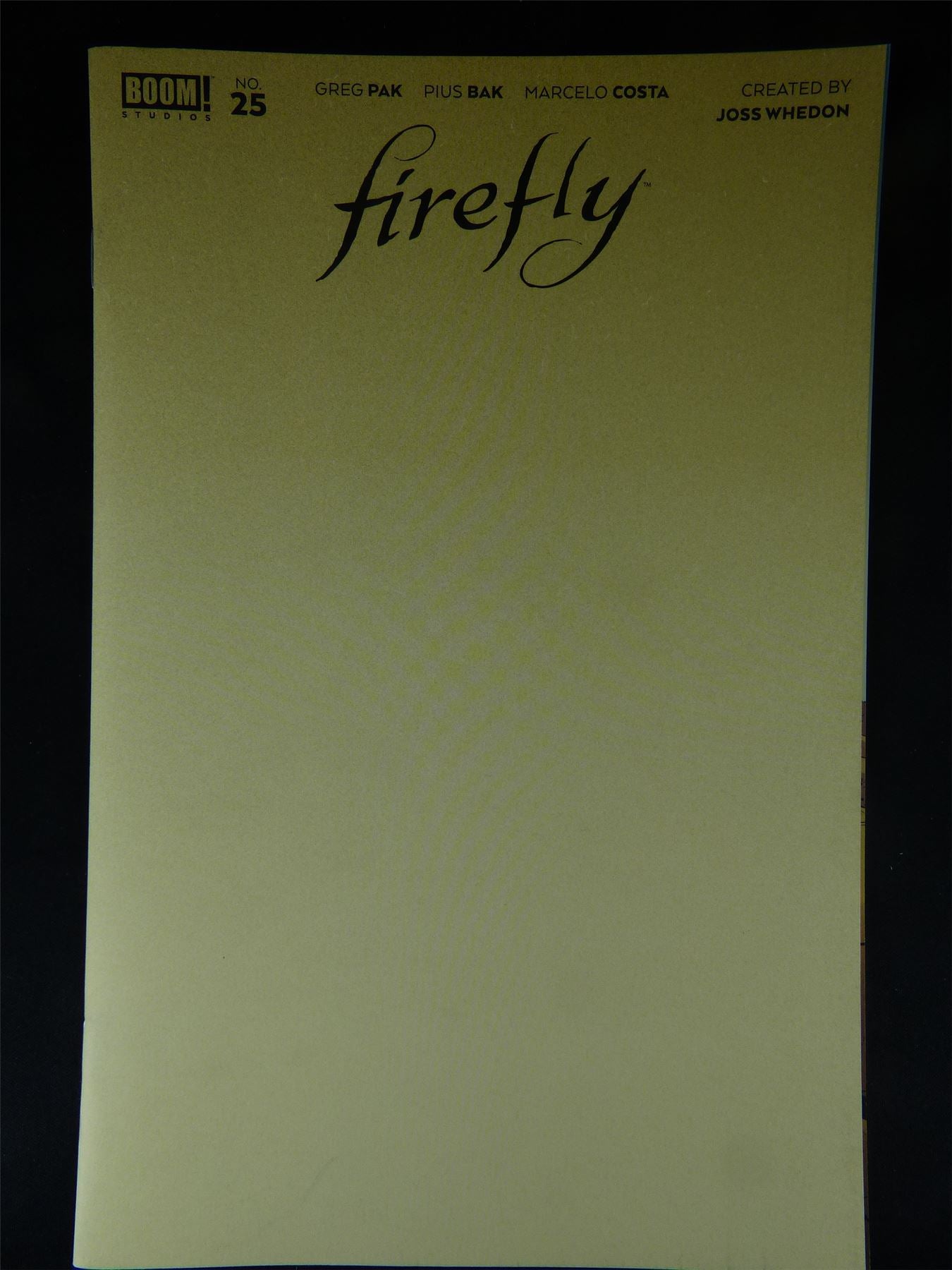 FIREFLY #25 Sketch Cvr - Boom! Comic #30L