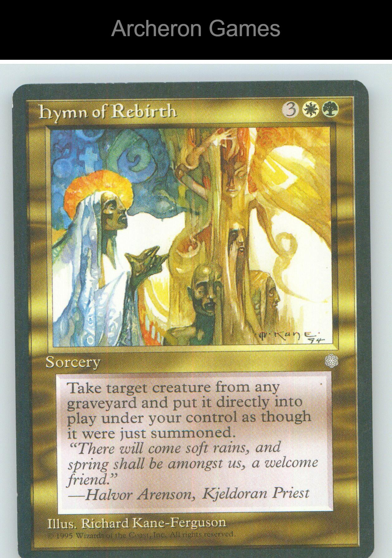 Hymn of Rebirth ICE 373 UC MTG Card NM/EX+