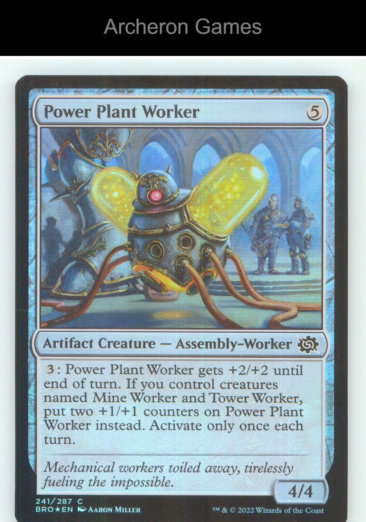 Power Plant Worker BRO 241 C MTG Card NM/EX+ Foil