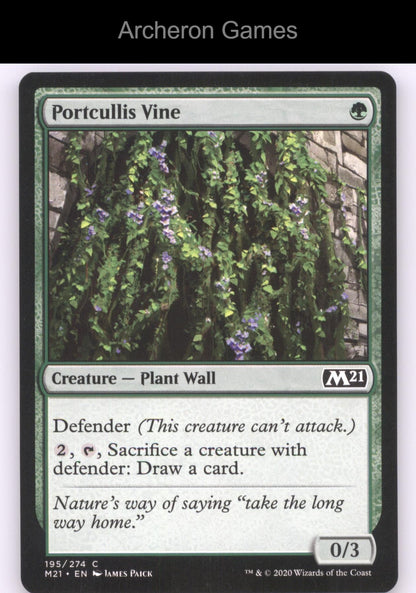 Portcullis Vine 195 C MTG Card Core Set 2021