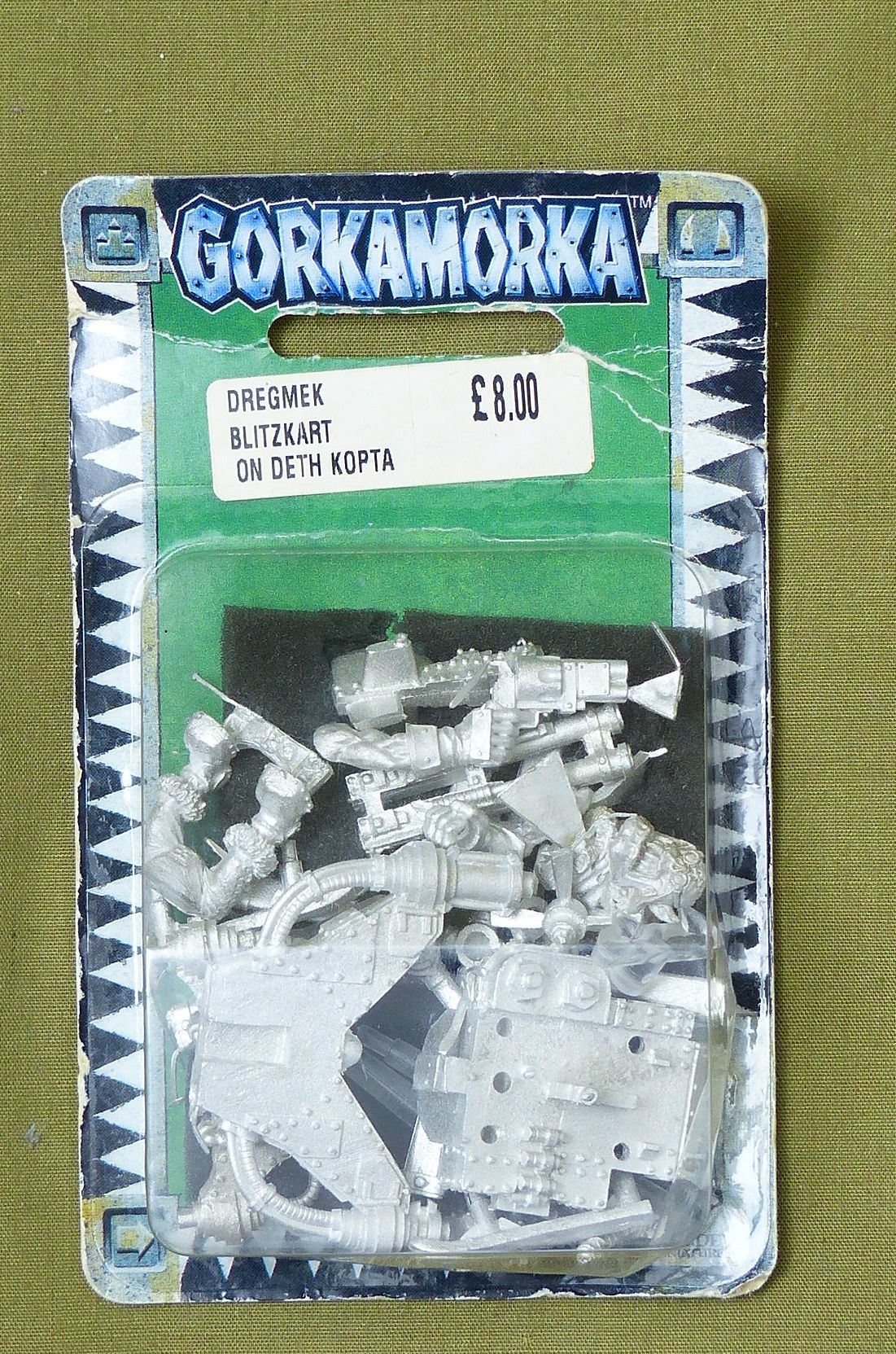 Classic Metal Dregmek Blitzkart on Deth Kopta OOP - Warhammer Gorkamorka #3IJ