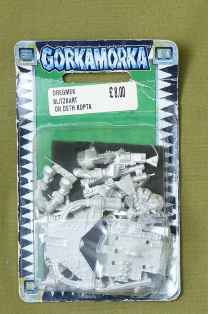 Classic Metal Dregmek Blitzkart on Deth Kopta OOP - Warhammer Gorkamorka #3IJ