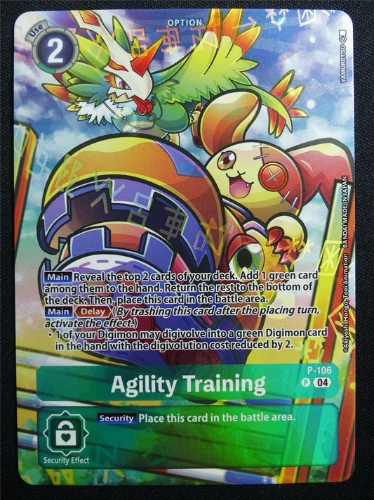 Agility Training P-106 Promo Foil - Digimon Card #2ZD