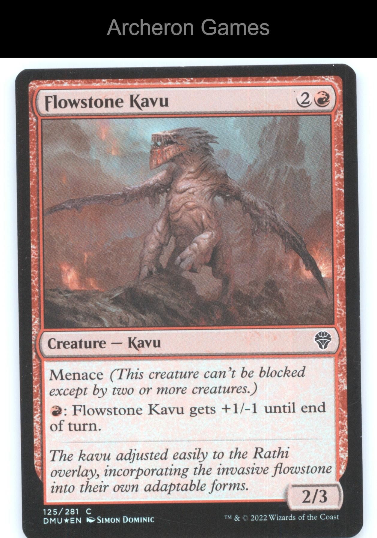 Flowstone Kavu 125 C MTG Card Dominaria United