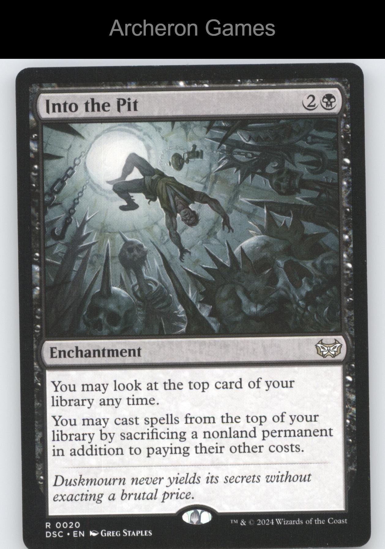 Into the Pit 20 R MTG Card Commander: Duskmourn: House of Horror