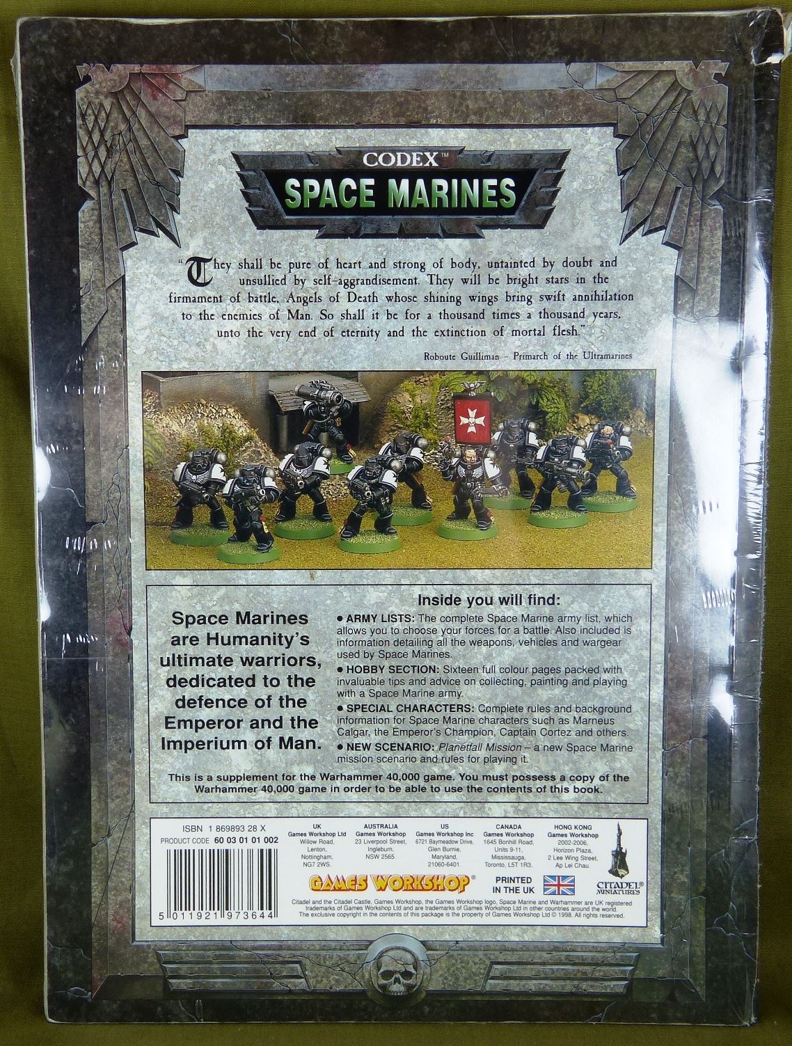 Space Marines Codex - Softback - Warhammer AoS 40k #1G6